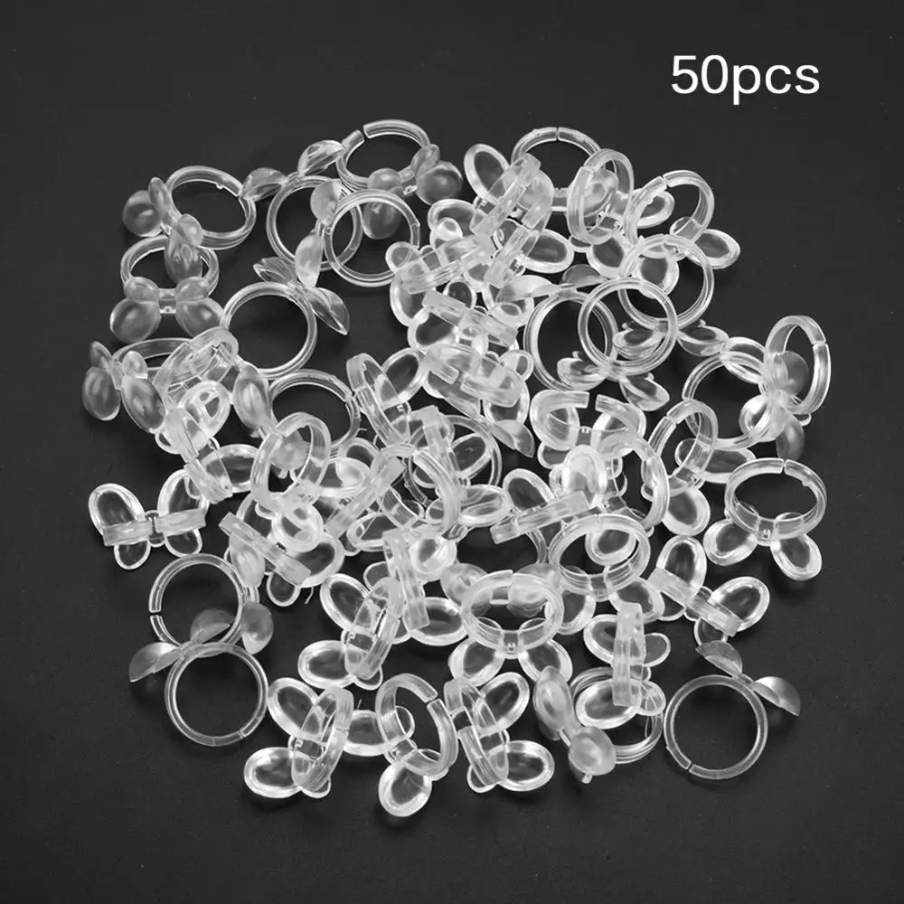 50Pcs Nail Art UV Gel Polish Varnish Color Pops Display Butterfly  Ring Coloring Showing  False Nail Manicure Tool