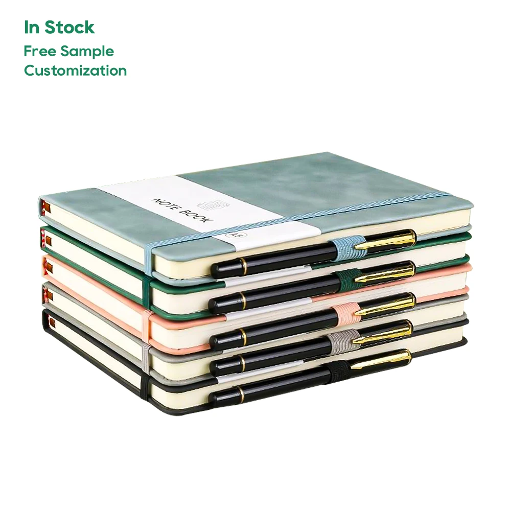 corporate gifts set leatherette journal notebook customizable gifts A6 A5 A4 hardcover pu leather journal notebook
