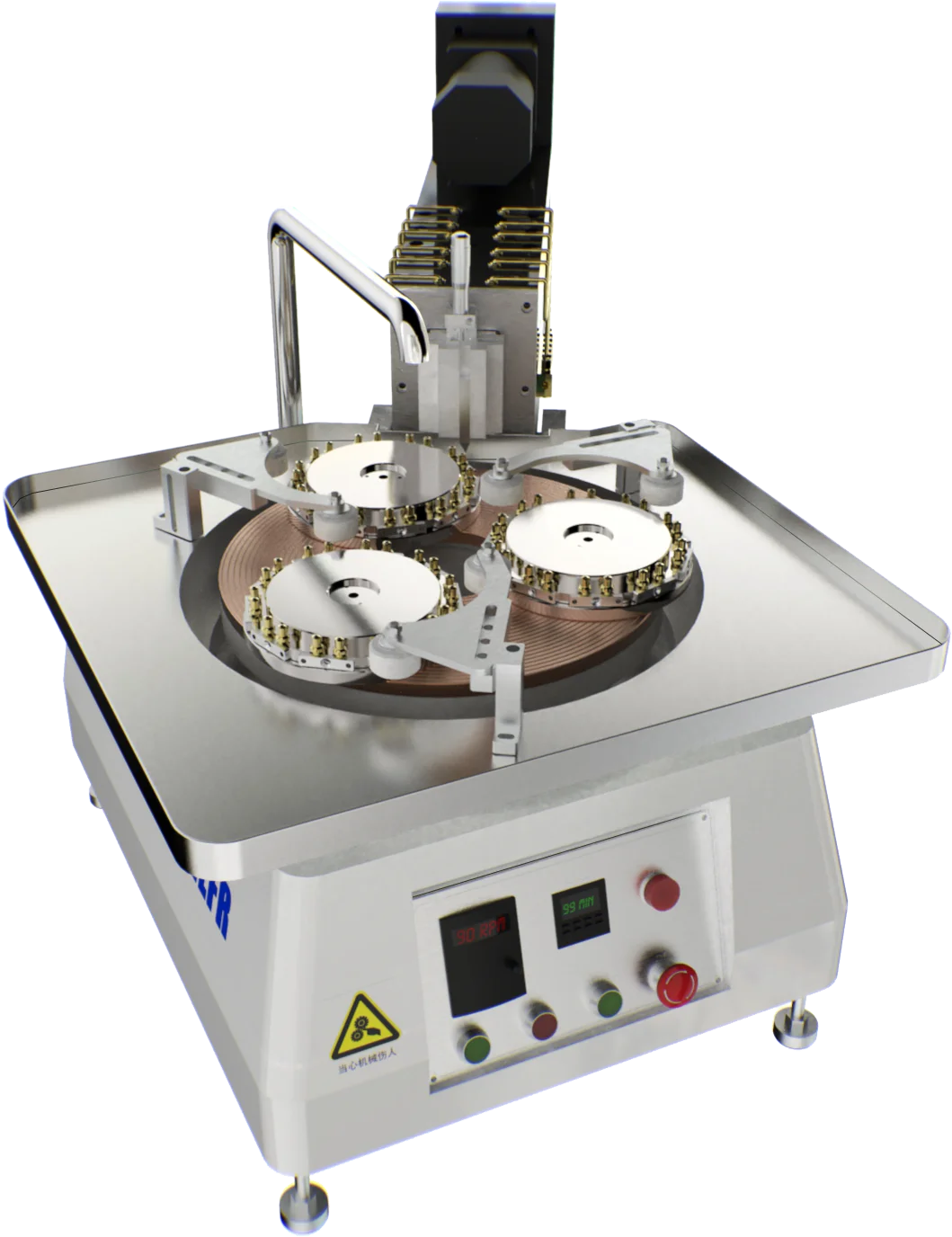 FD-380XL high precision surface grinder for single surface grinding and polishing of optical glass wafers