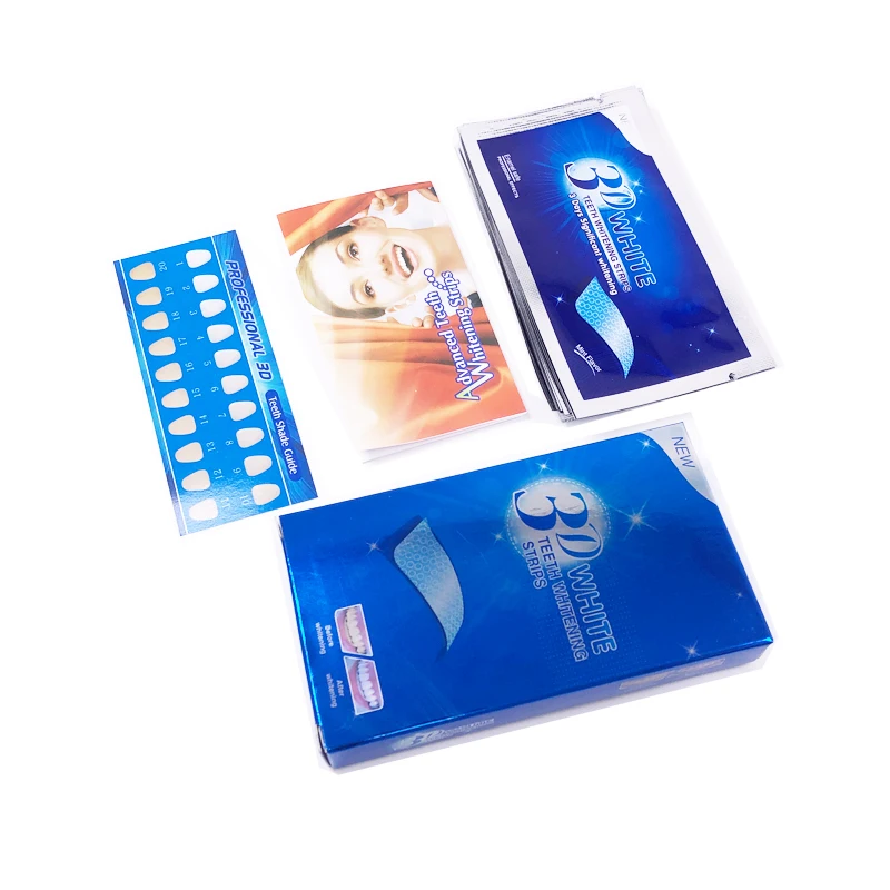 Factory Directly 3d 5d 28pcs 14 Treatments Non Peroxide Teeth Whitening Strips Private Label