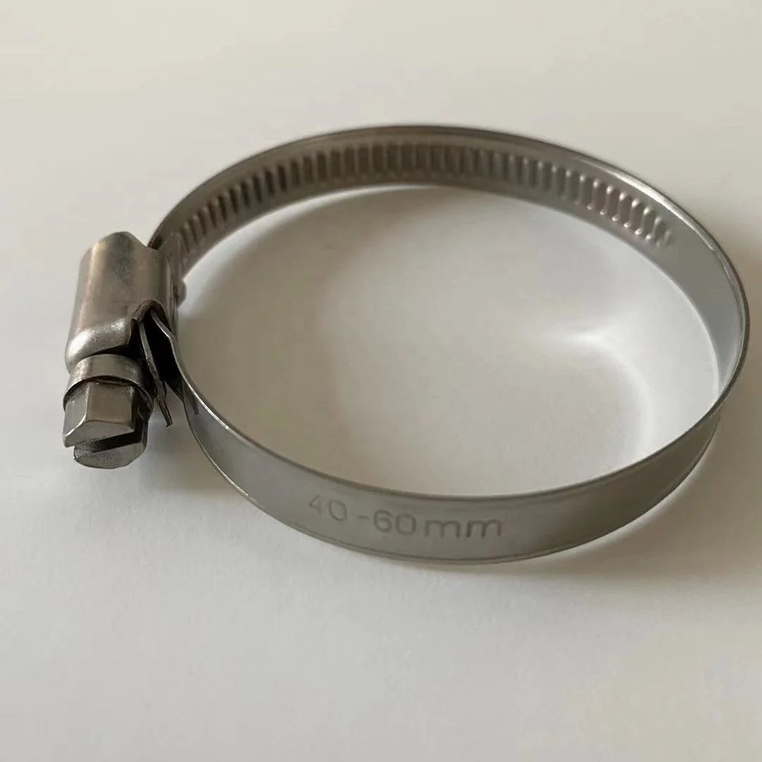 High Quality Automotive Fastening Accessories Clamp Adjustable German 304/201 Stainless Steel Hose Clamp