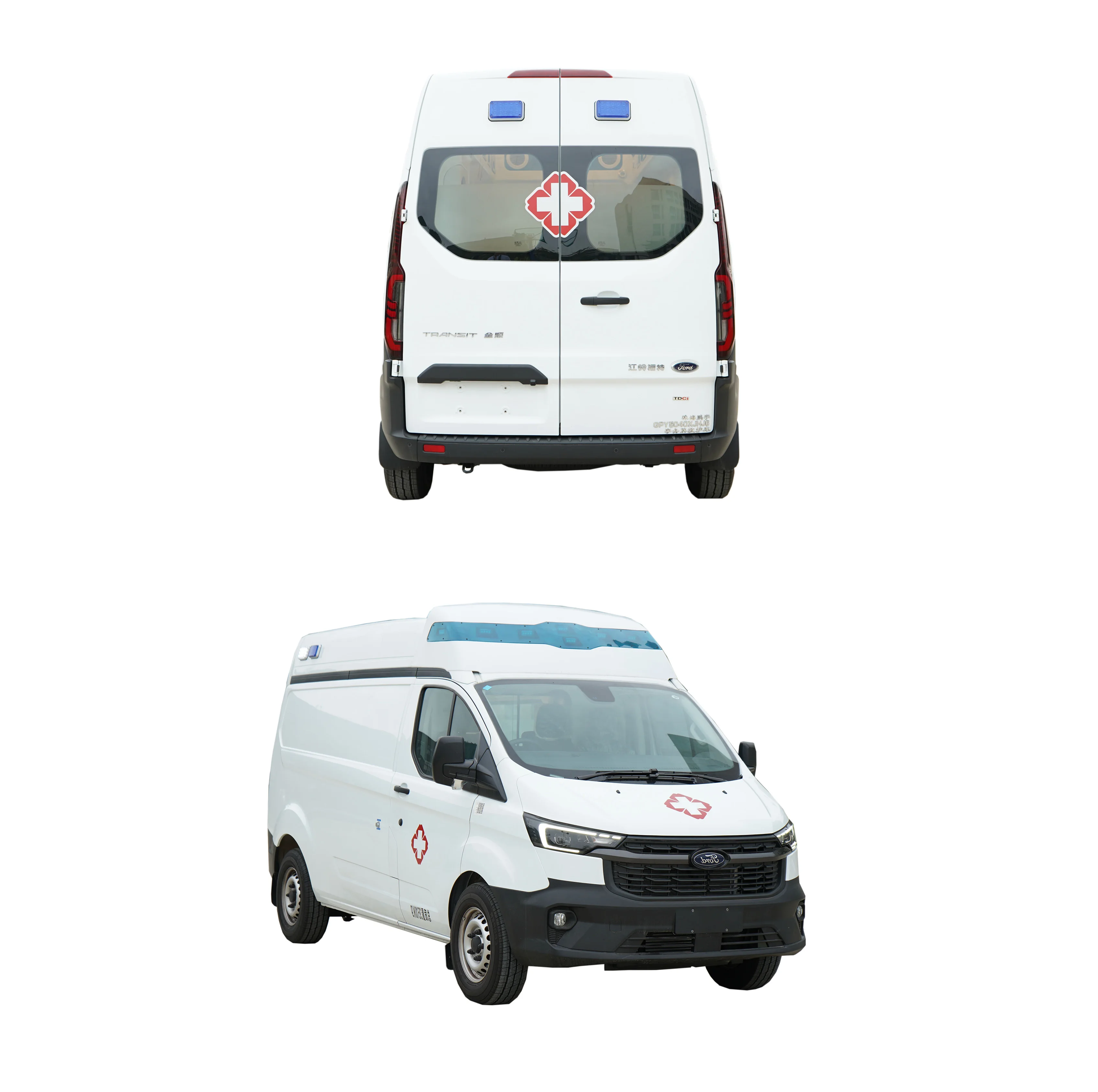 Brand New Ambulance Car Transit V362 Monitoring First Aid ABS Interior Professional Manufacture For sale (Gasoline , MT)