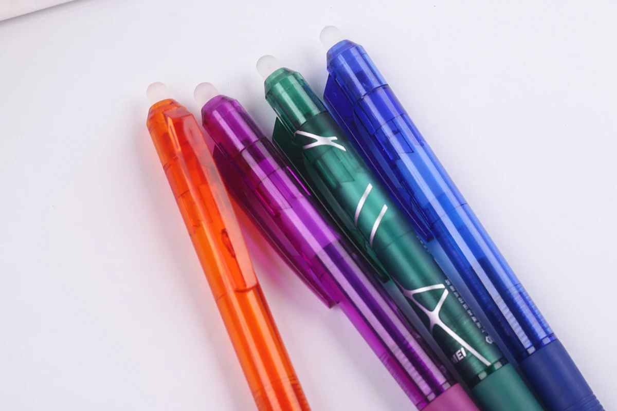 Manufacturer Price Custom heat erasable pen Design 0.5mm colorful ink gel ink pen