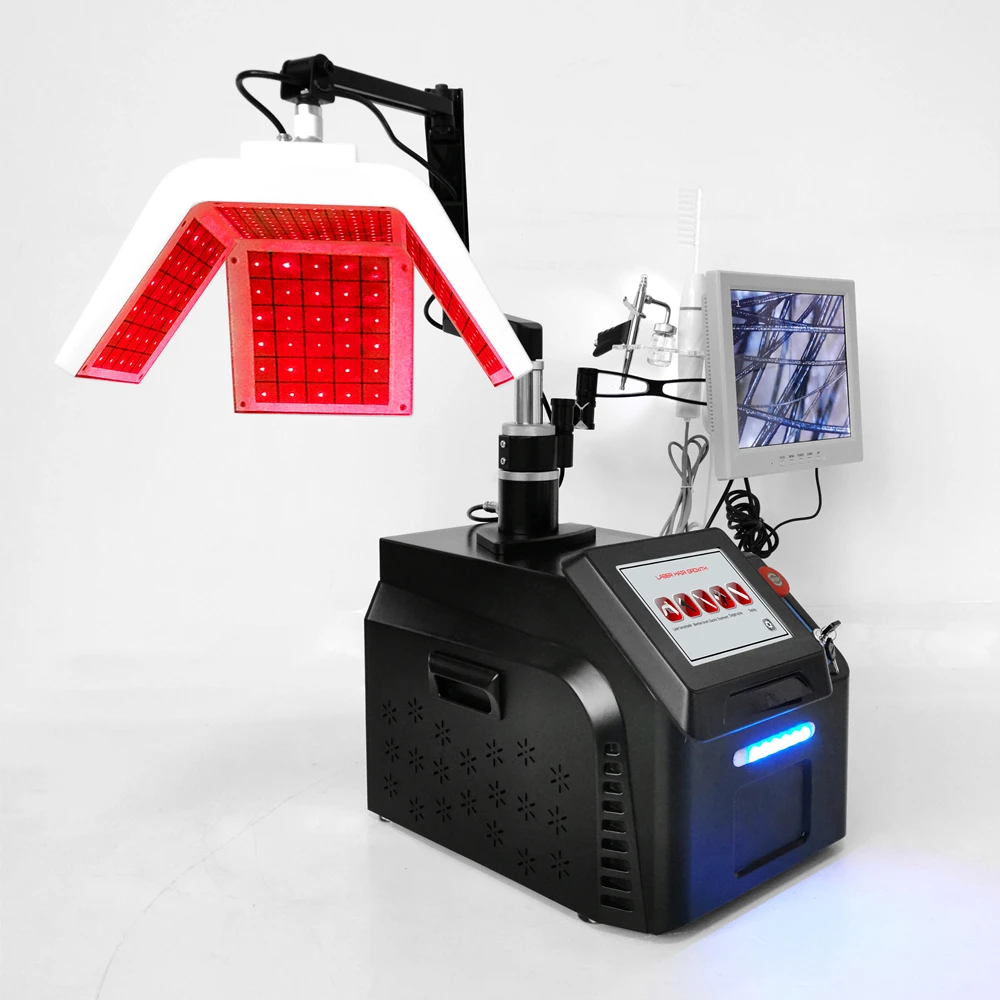 5 in 1 Portable diode laser hair growth machine pdt led red light anti hair loss hair growth machine