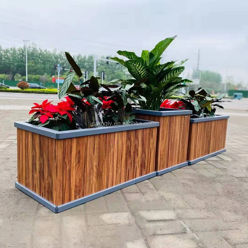 Competitively priced balcony protected aluminum flower box grated tree basin