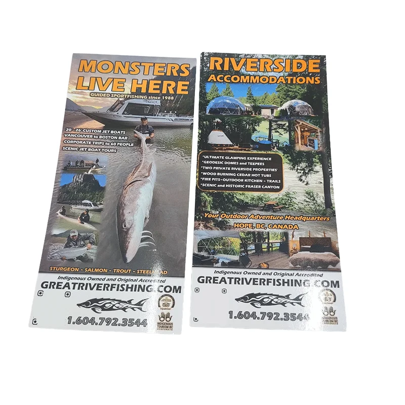 Shanli Custom cards Camping Hotel Fishing Publicity Card Film Lamination thanks you card