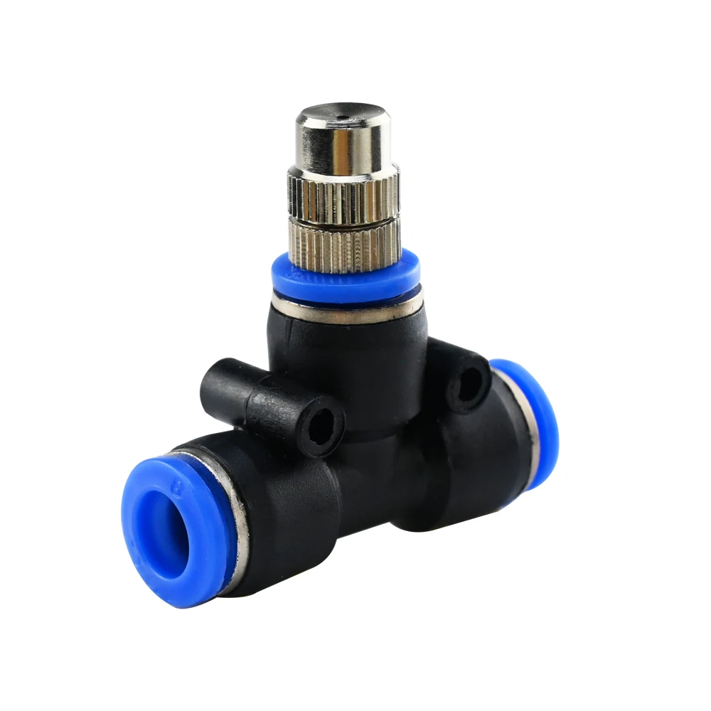 Adjustable Copper Sprayer Atomizing Kits 6-12MM OD Nozzles+T Connectors for Misting Watering Plant Devices