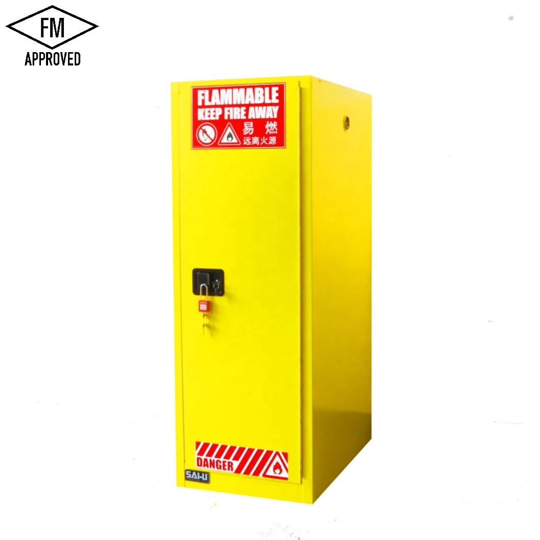 SAI U Auto door Self closing door with FM Chemical Storage Safety Cabinet 54 Gal (1600547669884)