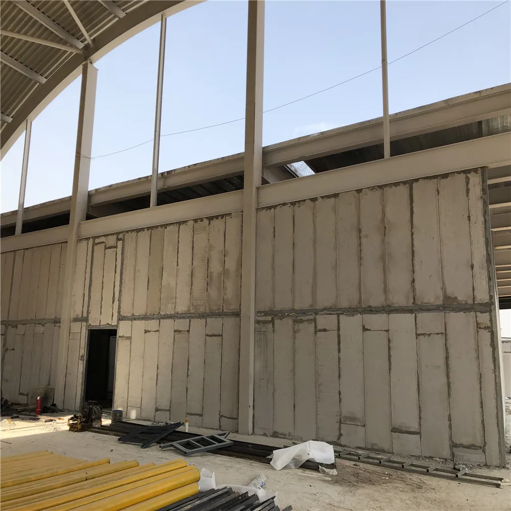 Heat Insulation Modern House Exterior Wall 150mm Cement Eps Sandwich Wall Panels In Bahrain