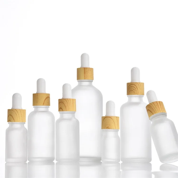 Nice Matt Frosted Glass Dropper Bottle 15ml 20ml 30 Ml 50ml 60ml 100ml For Essential Oil