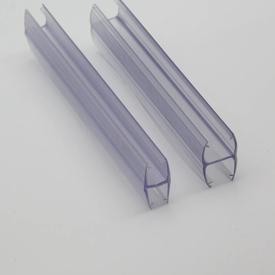 H style 180 degree glass to glass inline shower door seal