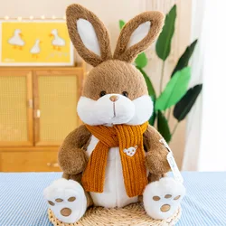 2022  23cm/35cm Children Sleeping Puppets Malt Rabbit Stuffed Plush Toy Doll Cute Cartoon Rabbit Pillow
