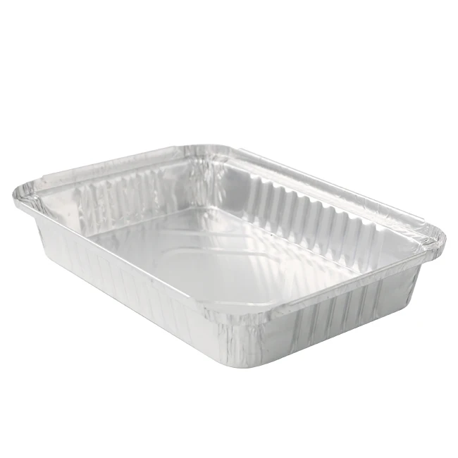 high quality manufacturer 1.65 lbs shallow carry-out aluminum foil container