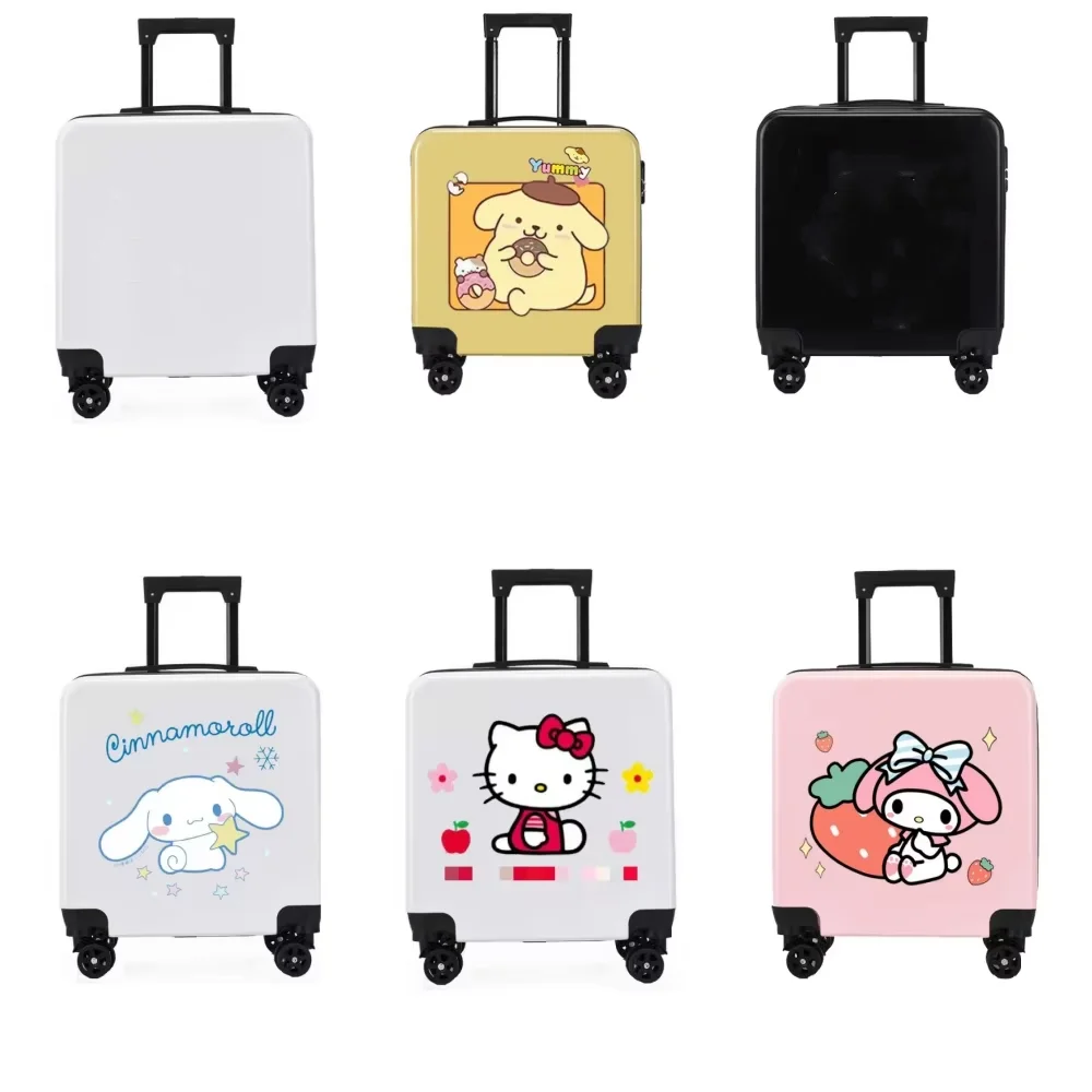Botu Custom Print Logo Unisex 20 inch Combination Lock Travel Suitcases Supplies Toddler Luggage Hello Kt Kids Suitcase