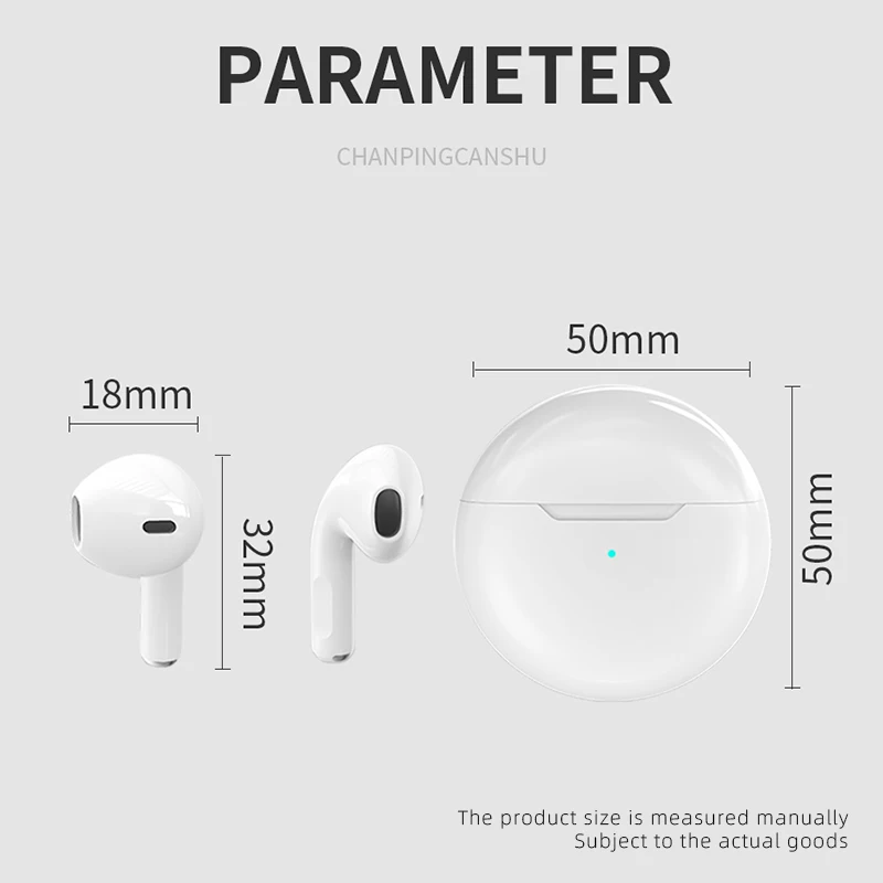 Pro 6 tws pro hot sale Pods wireless earphones auto repairing pinna type hearing aids wireless earbuds with wholesale price pro6