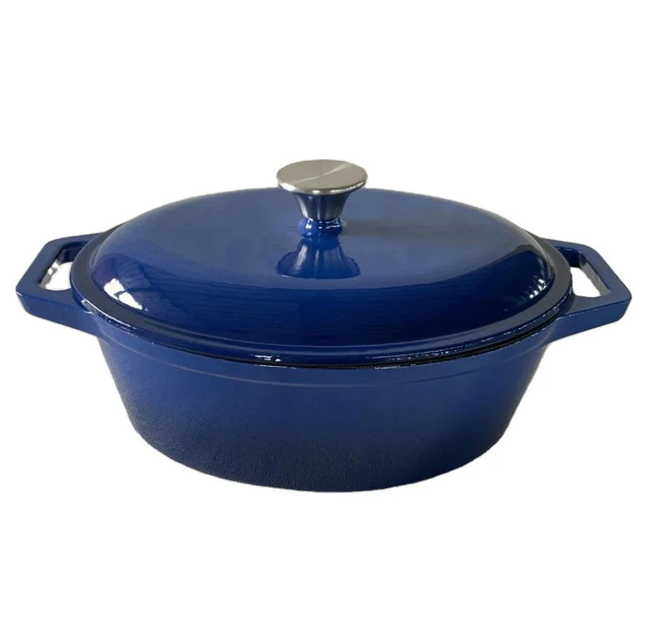 WZ cast iron cookware High Quality Enamel Non Stick Cast Iron Dutch Oven Round Shape Cookware
