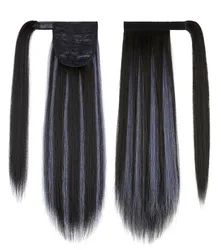 Горячая Распродажа Модный женский цвет конский хвост длинные прямые волосы парик конский хвост градиентные цвета прямые волосы конский хвост