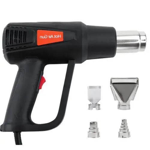 QR 85C1 with 4 nozzle  Heat Gun Nozzles Kit Hot Air Gun for DIY Shrink Wrap Thermal Power Tool Peeling Paint temperature
