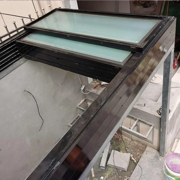Factory direct sale ventilation Sliding folding roof window for The basement