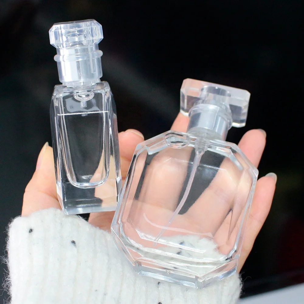 LANGXU piston sample wholesale uk cylinder round square diffuser bottle perfume oil bottles fancy with rubber plug reed box