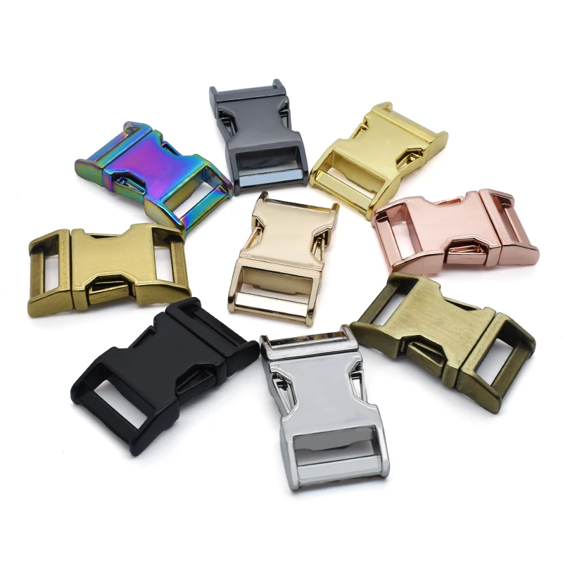 Wholesale Dog Collar Hardware Accessories  Adjustable Buckles  Metal Side Quick Release Metal Buckle