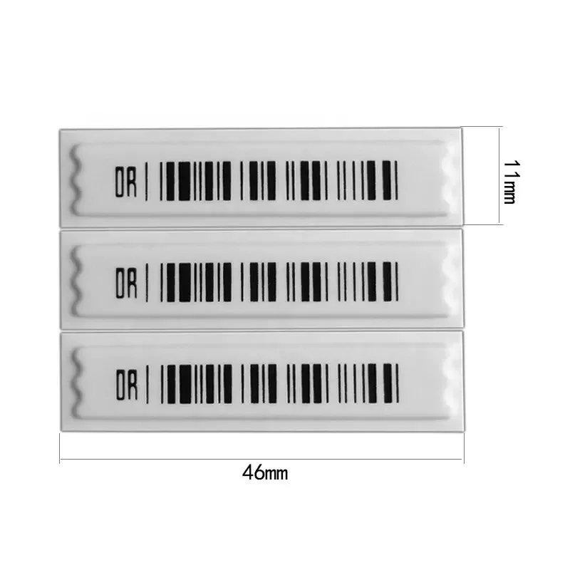 900Mhz Passive Barcode Label Anti Theft Alarms Electronic Article Surveillance Supermarket EAS AM RFID Tag for Clothing