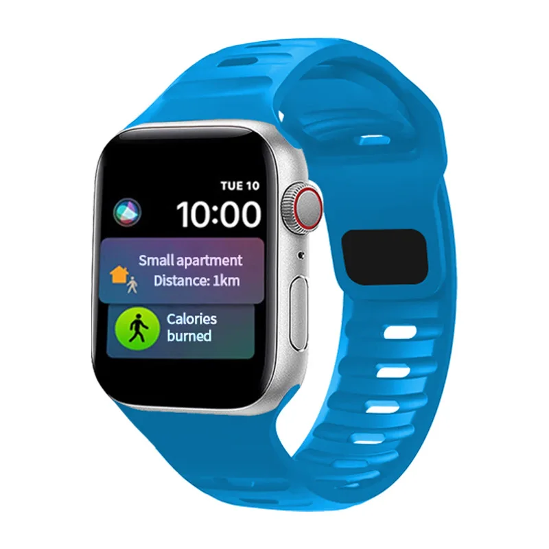 LeYI New Wristband Soft Silicone Watch Strap Sport Bracelet Band for IWatch 7 6 8 SE Ultra 49mm 45mm 41mm