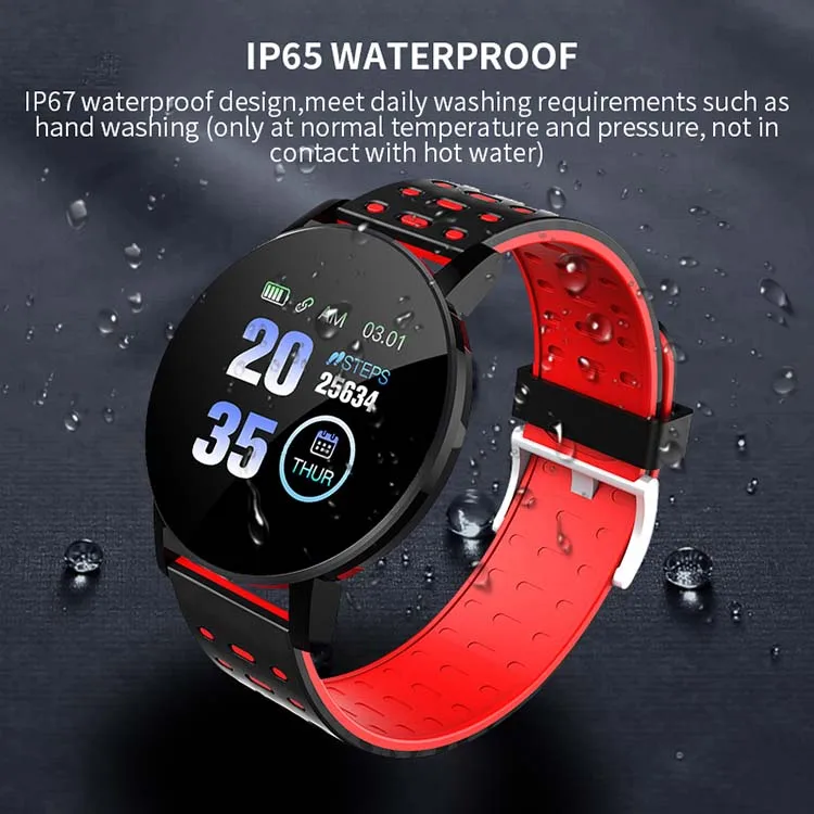 119 plus Smart watch High-definition Touch Screen Fitness Tracker Heart Rate Monitor Smart Phone Band bracelet