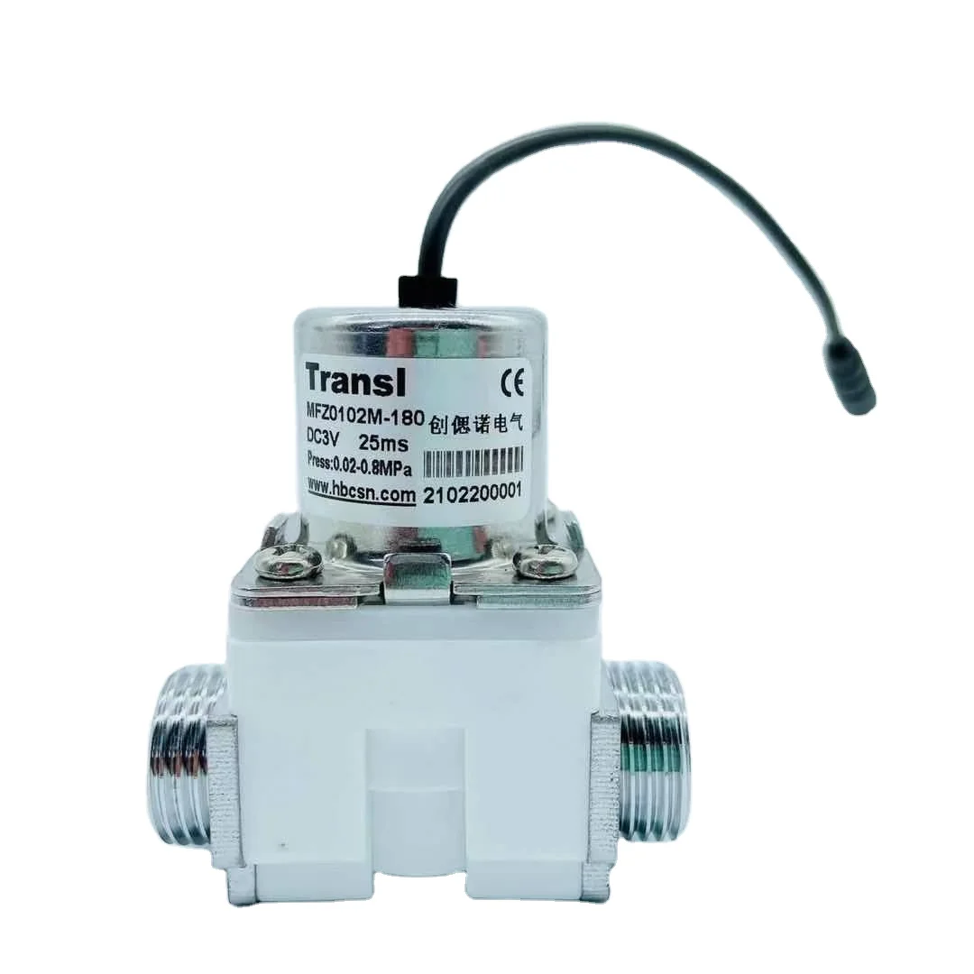 Factory Supply Battery Powered DC6V G1/2 Inch Home Kitchen Heat Resisting Latching Solenoid Valve For Water Controlling System