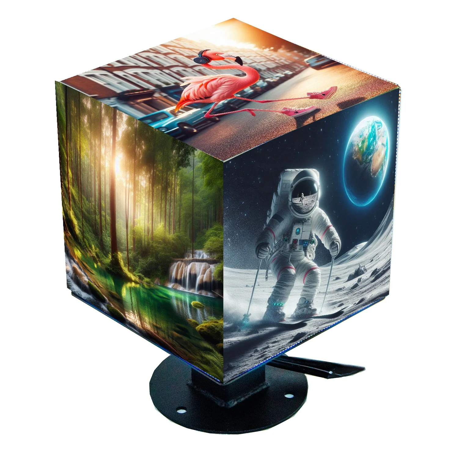 GC TECH Dynamic LED Cube Screen Flexible LED Video Wall Bespoke Display Variable Pixel Matrix