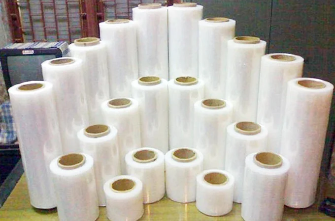 23 Micron Pallet Jumbo Roll High Extension And Strength LLD PE LLDPE Stretch Film Specialized Mode