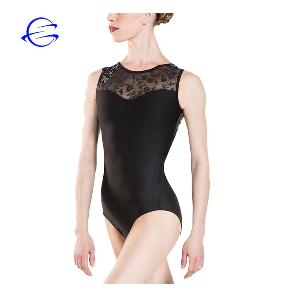 New Design Thong Unitard Sleeveless Bodysuit Gymnastics Uniforms Sexy Ballet Leotard