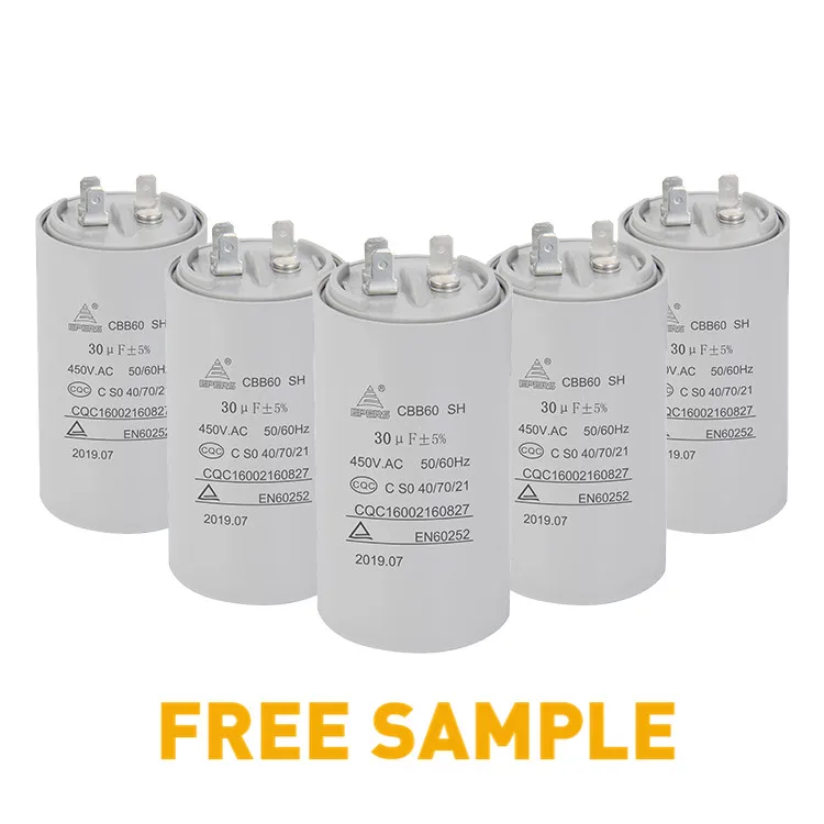 good quality cbb60 capacitor 	 500vac capacitor cbb60  Water Pump Washing Machine Ac Motor Capacitor