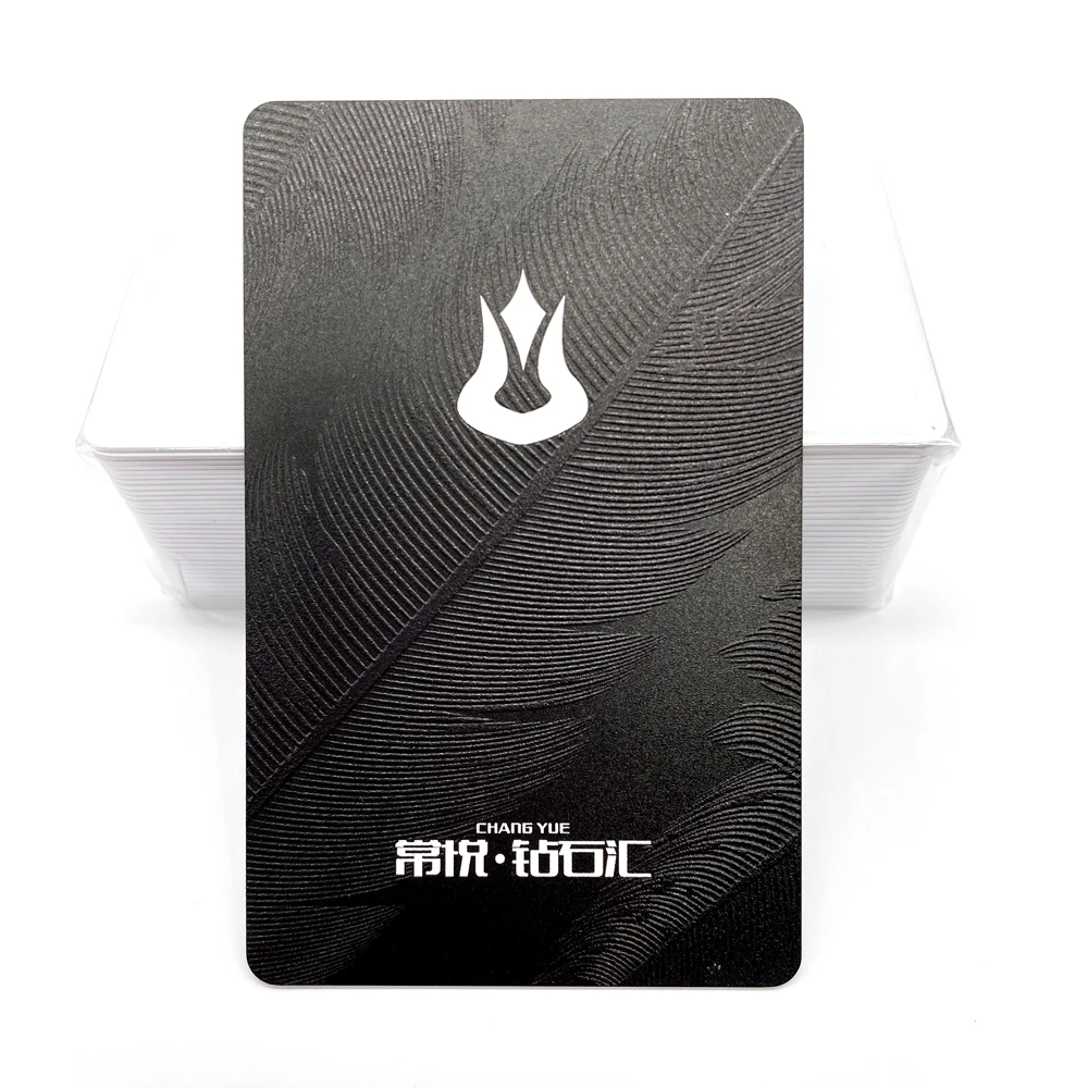 Business Gift Card Printing Service Customized Embossed Plastic PVC VIP Membership Card