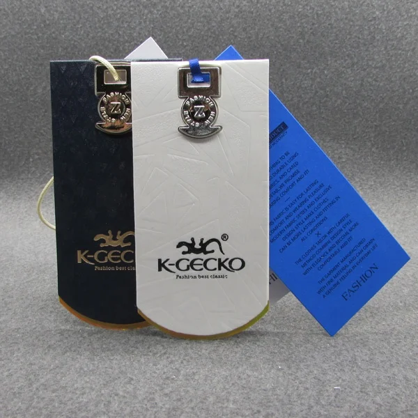 New designed paper hang tags for clothing