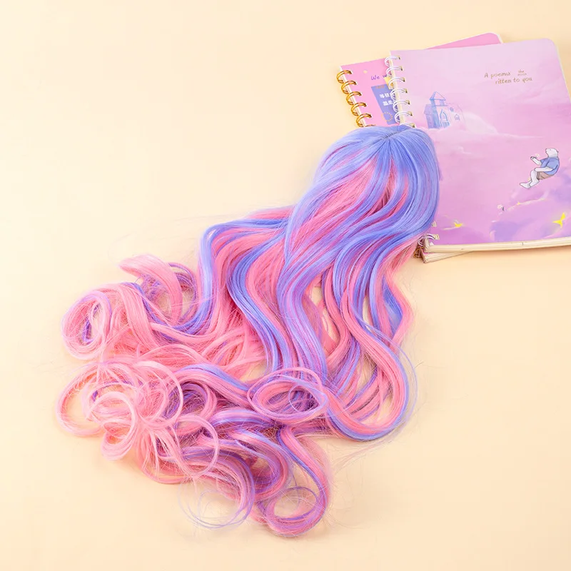 Synthetic Long straight Wave Curly Doll Wig for 60cm 1/3 Bjd Hair High Temperature Bjd Wig SD For BJD Doll Hair Wig Accessories