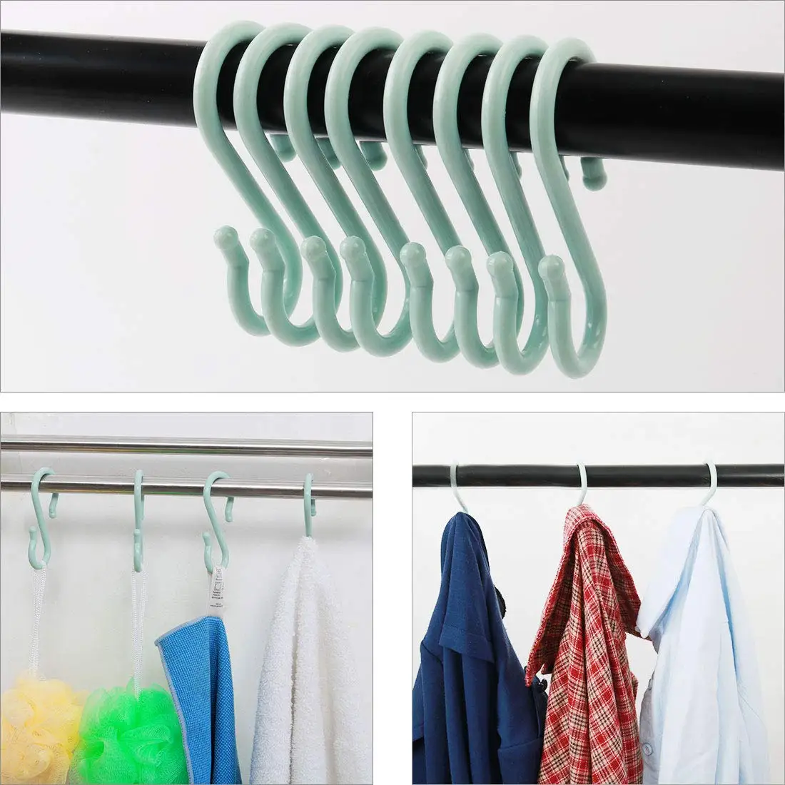 Multifunctional Eco Friendly Plastic S Hook Plant Pots Hanger for Clothes Shoes Kitchen Toys Travel Camping Tent Accessories
