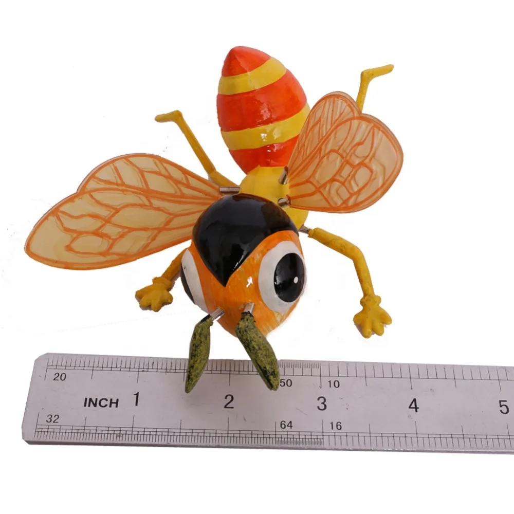Factory Wholesale Multicolor Plastic Bee Garden Stake Insect-Design Landscape Decoration Indoor Yard Ornament for Edging Decor