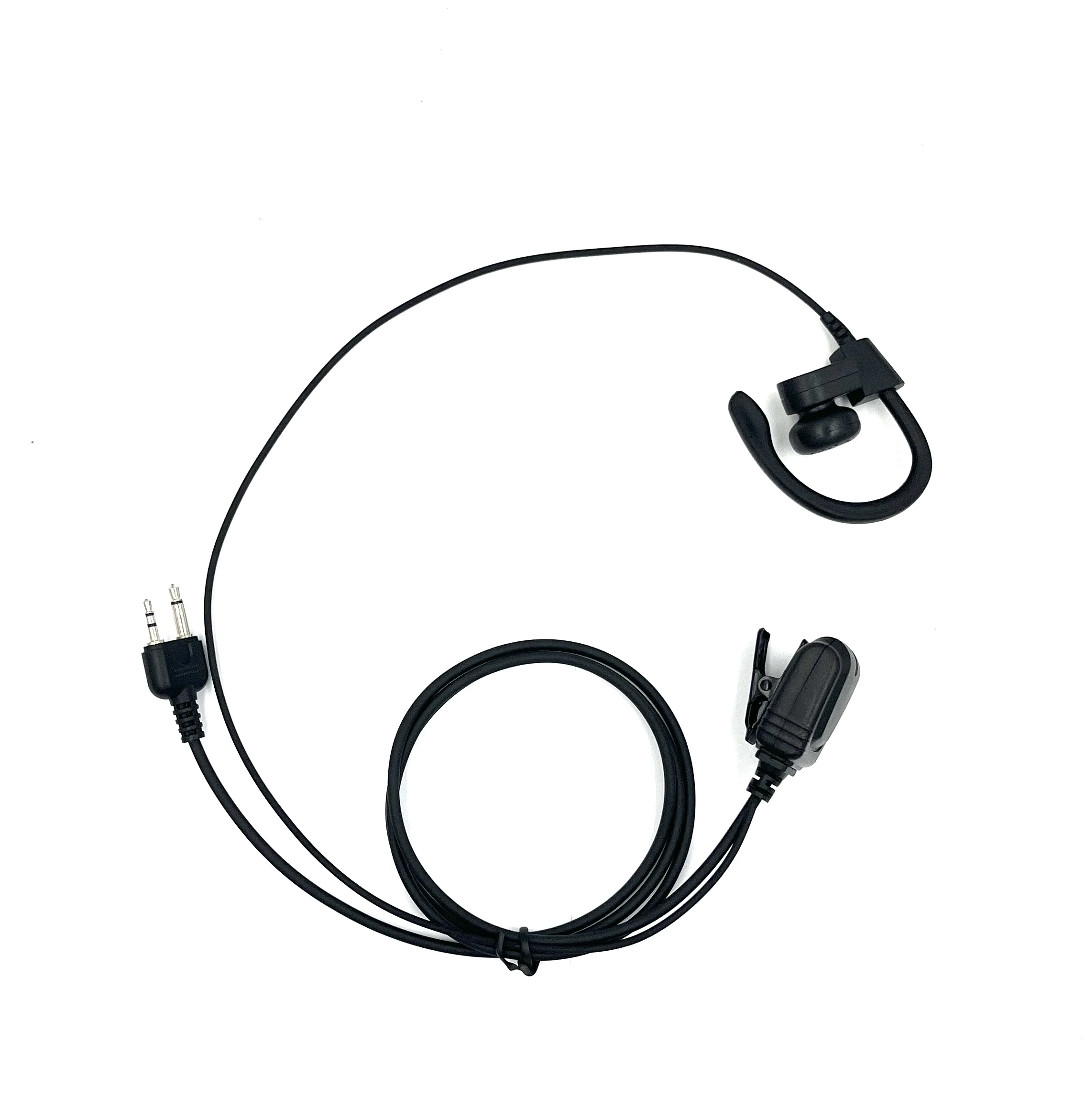 Customized Wholesale Factory Stock Walkie Talkie Headset 3.5mm+2.5mm Two-Way Earpiece Radio Plug-in Walkie Talkie Headset