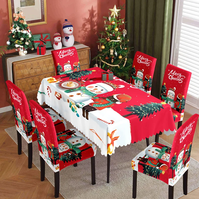 Custom Round Disposable Polyester Pe Pvc Plastic Wedding Birthday Party Wedding Dining Chair Covers Christmas Table Cloth Set