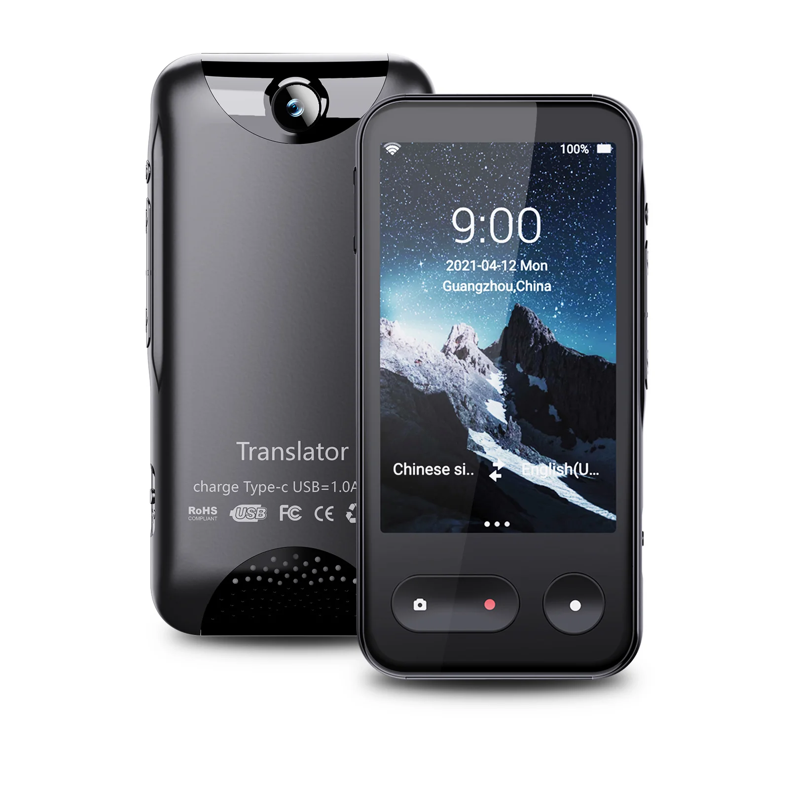 AI Voice Translator Device Support 138 Languages Off-Line Camera Translation 4G Sim Card Translator T7