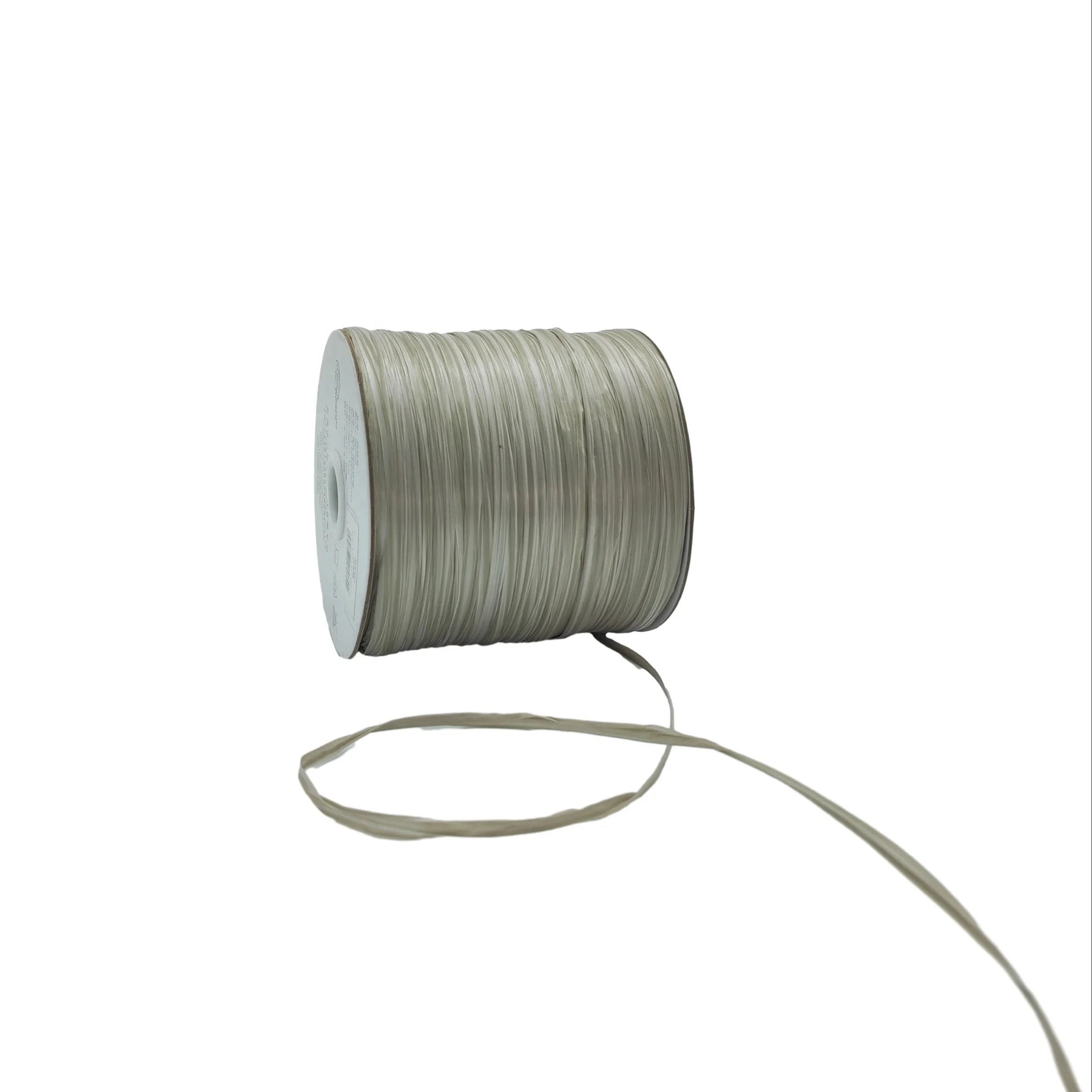 074 серая | Экологически чистая матовая пряжа из полипропилена натуральная устойчивая рафии