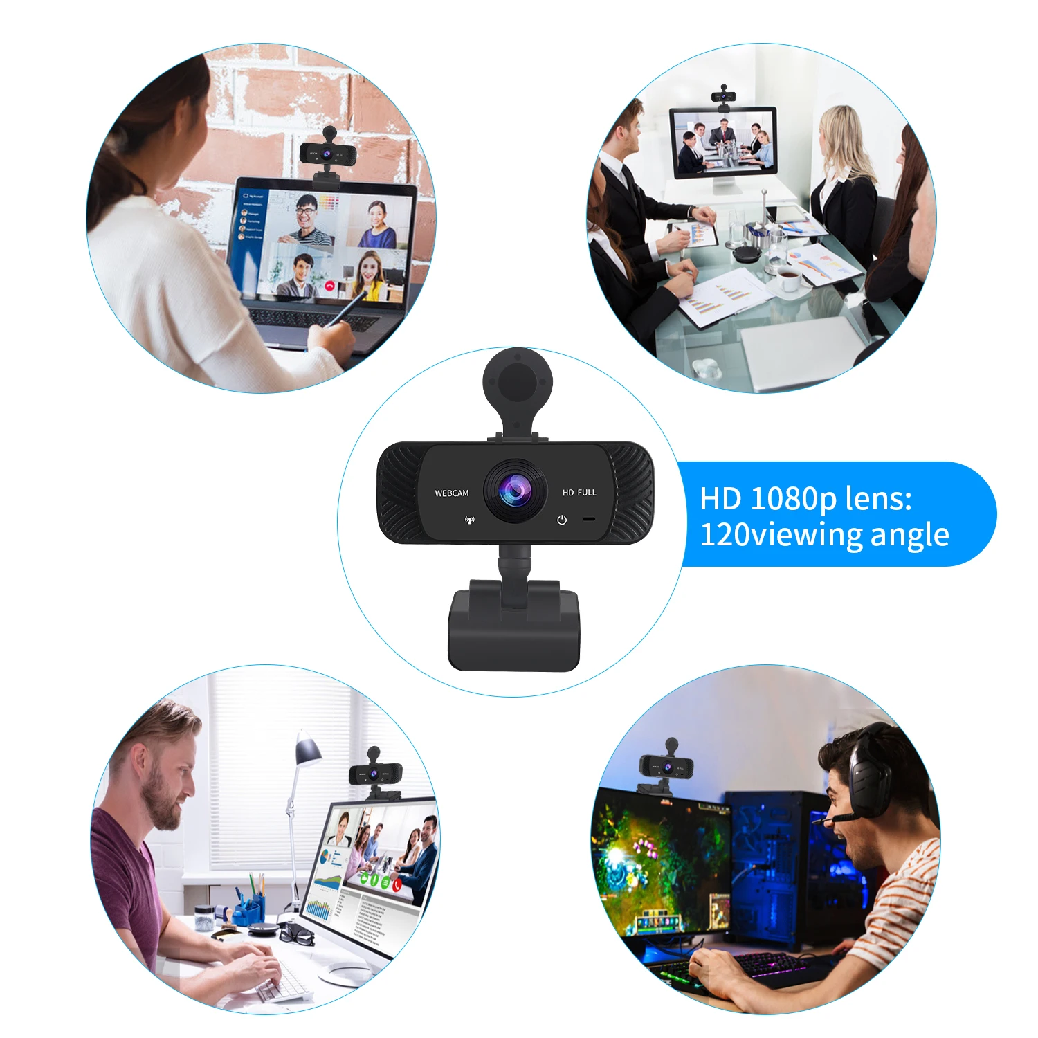  Веб-камера 1080 с микрофоном для Usb-камеры конференц-связи автофокус 2K 4K 60 кадров в секунду веб-камера