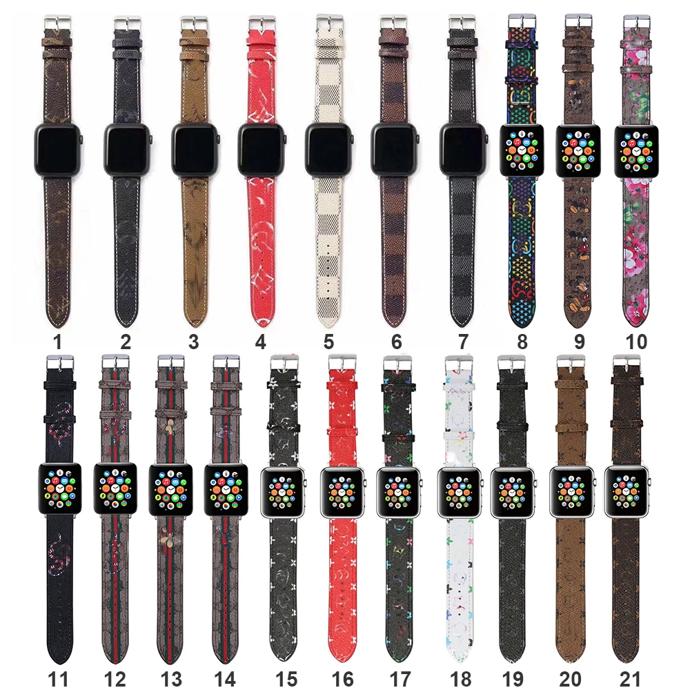  Ремешок из ПУ кожи для Apple watch series 6 5 38 мм 40 42
