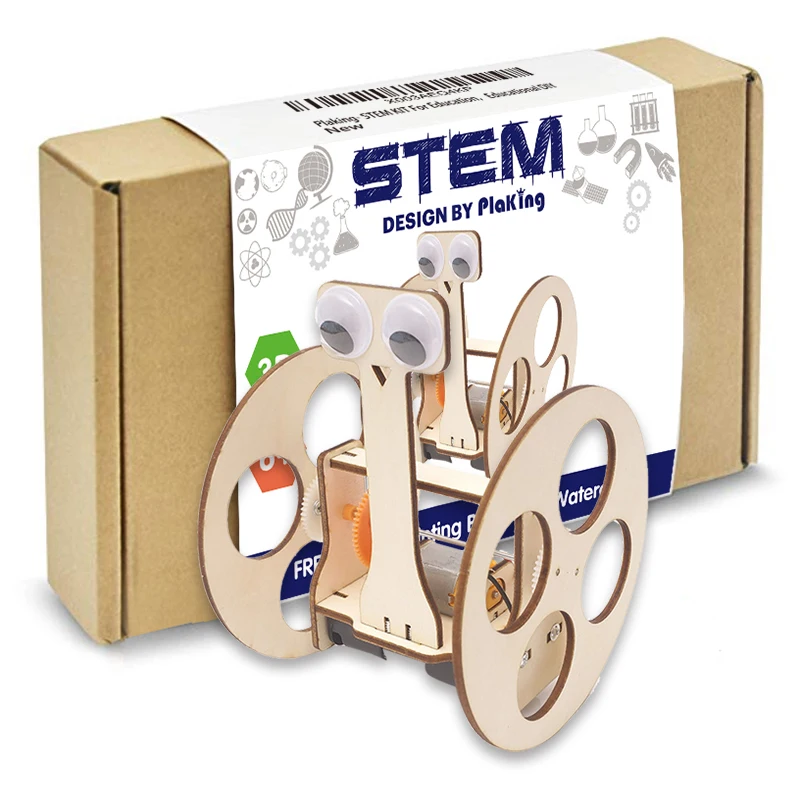 STEM toy DIY 3D wooden Balancing car robot Physical Learning Toy Science Experiments Kits,STEM toy Learning Sets
