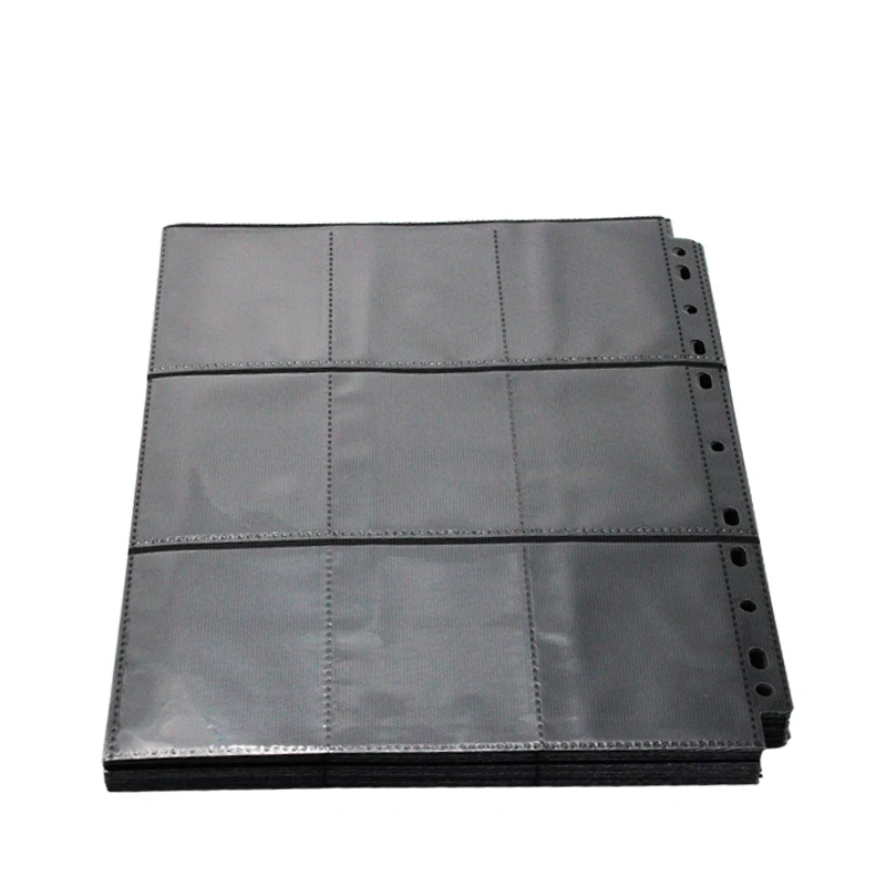 Transparent Pp Frosted Sticker Card Pocket Custom Sleeves Baseball Photo Black Collector Card Album Binder