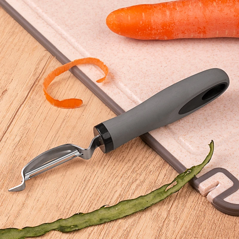 High Quality Stainless Steel Kitchen Gadgets Hand-Features Potato Peeler Knife Fruit Vegetable Cutter Grater Efficient Cleaning