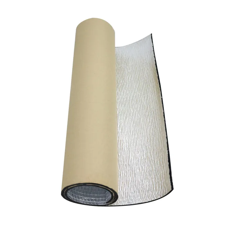 Factory Aluminum Foil Foamed rubber Heat-insulation  Flame Retardant Heatproof Panel Thermal Insulation Material