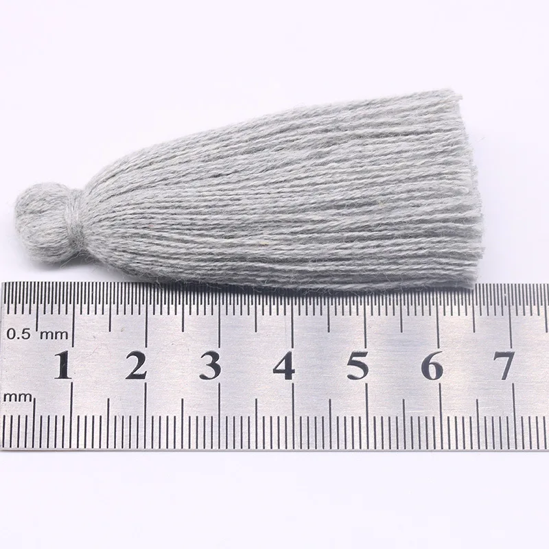 6cm small cotton tassels for clothing accessories