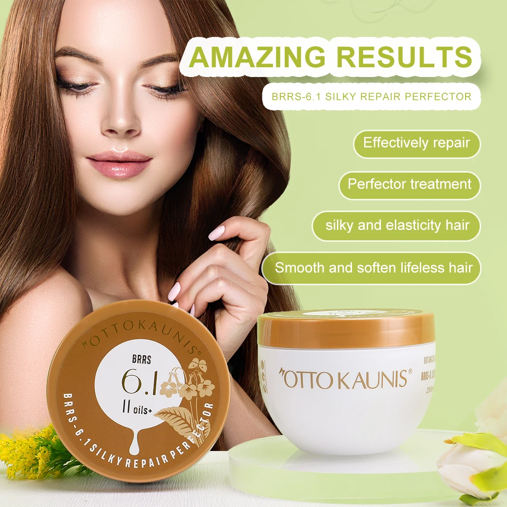 Wholesale Customized Silky Repair Perfect Hair Mask Rich Collagen Plant Oils Moisturizing Hair Mask For All Hair Types